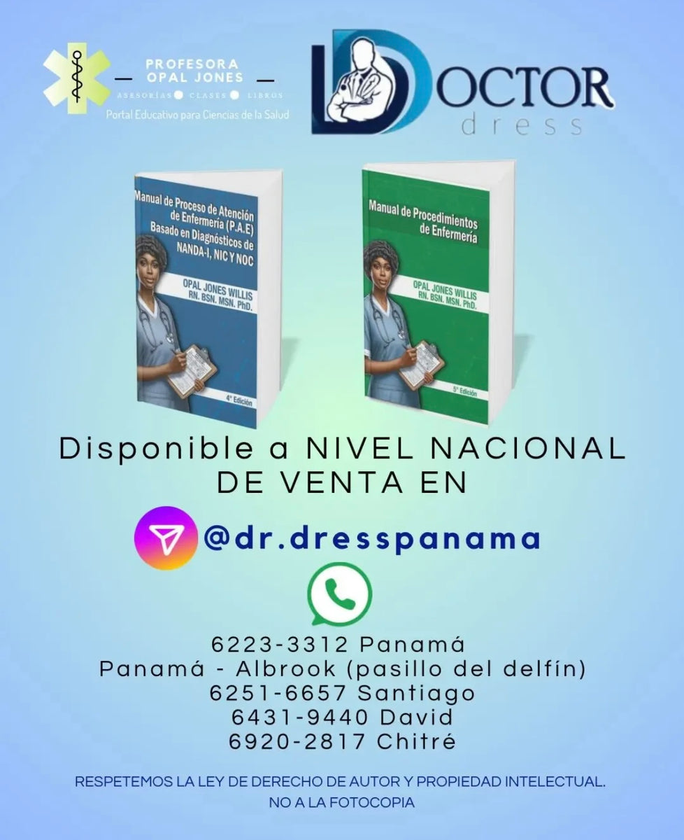 MANUAL DE PROCEDIMIENTOS DE ENFERMERIA 5TA EDICIÓN-DRA. OPAL JONES