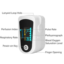 Cargar imagen en el visor de la galería, Oxímetro de pulso Bluetooth con medida de Frecuencia Respiratoria (RR) Innovo iP900BP-B
