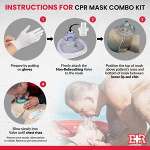 Máscara de RCP para adultos y bebés.