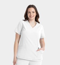 Cargar imagen en el visor de la galería, IRG EPIC  – Top Women's V-Neck 4801 + Pantalón Women’s Tapered Leg 9811  – WHITE