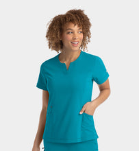 Cargar imagen en el visor de la galería, IRG EPIC  – Top Women's Notched Crew Neck 4802 + Pantalón Women's Yoga Waistband Flare Leg 9813  –  Teal