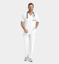 Cargar imagen en el visor de la galería, IRG EPIC  – Top Mens V-Neck 4851 + Pantalón Men's Tapered Leg 9851  – WHITE