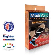 Cargar imagen en el visor de la galería, Medias de Compresión Deportiva con Hilado de Cobre Medivaric 18-23 mmHg - 5663