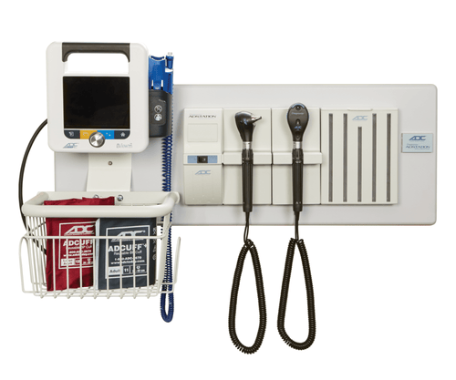 Sistema de pared modular Diagnostix (Esfigmomanómetro, Otoscopio y Oftalmoscopio) de 3,5 V con ADView 2 - Adstation™ 5610-39W/5680-39W