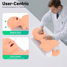 Cargar imagen en el visor de la galería, Modelo humano de intubación endotraqueal Intubación traqueal oral/nasal