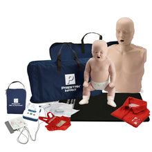Cargar imagen en el visor de la galería, Kit de entrenamiento con maniquí de RCP y un maniquí de RCP infantil con DEA