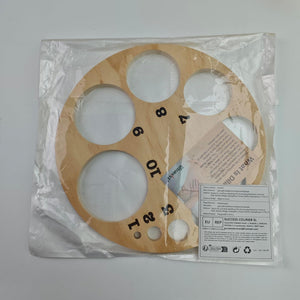 Tablero de dilatación cervical que muestra la apertura del cuello uterino - rueda de dilatación cervical