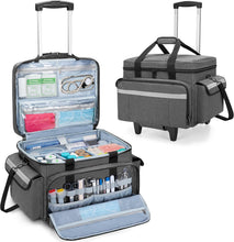 Cargar imagen en el visor de la galería, Bolsa médica con ruedas con carrito desmontable