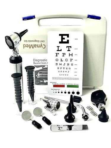 Kit de otoscopio Cynamed para examen de oído, nariz y garganta