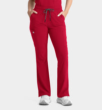 Cargar imagen en el visor de la galería, IRG EPIC  – Top Women's Notched Crew Neck 4802 + Pantalón Women's Yoga Waistband Flare Leg 9813  – Red