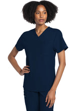Cargar imagen en el visor de la galería, Cherokee CK WW ORIGINALS ULTRA– Top Unisex V-Neck CK778A  + Pantalón Unisex Mid Rise Drawstring Straight CK280A  - Navy