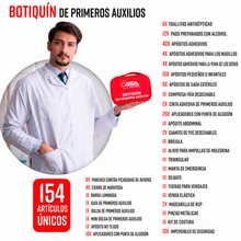 Cargar imagen en el visor de la galería, Botiquín de primeros auxilios 2 en 1 (154 piezas) con minibolso