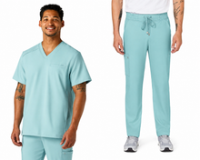 Cargar imagen en el visor de la galería, Koi Cureology – Top Stasis C652 + Pantalón Atria C701 – Blue Steel