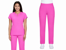 Cargar imagen en el visor de la galería, Koi Lite – Top Lilias 1138 + Pantalón Chessa 786 - Hibiscus Pink