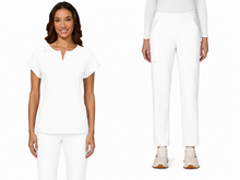 Cargar imagen en el visor de la galería, Koi Lite – Top Lilias 1138 + Pantalón Chessa 786 – White
