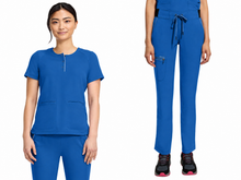 Cargar imagen en el visor de la galería, Healing Hands HH360 – Top Crew Neck  HH702 + Pantalón Nisha 9152 – Royal