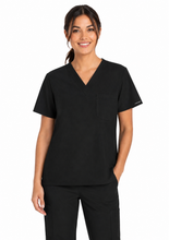 Cargar imagen en el visor de la galería, Cherokee CK WW ORIGINALS ULTRA– Top Unisex V-Neck CK778A  + Pantalón Unisex Mid Rise Drawstring Straight CK280A  - Black
