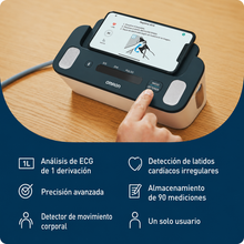 Cargar imagen en el visor de la galería, Monitor completo de presión arterial 2 en 1 + electrocardiograma - OMRON