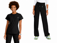 Cargar imagen en el visor de la galería, Skechers™ by Barco Ripstop – Top Trek Tuck-In SKT28 + Pantalón Scout SKP707 – BLACK