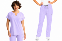 Cargar imagen en el visor de la galería, Maevn Momentum  – Top Women's Tuckable Dolman 5003 + Pantalón Womens Full Elastic Pull on 5091  – Lavender