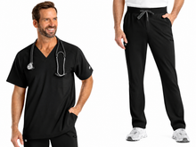Cargar imagen en el visor de la galería, IRG EPIC  – Top Mens V-Neck 4851 + Pantalón Men's Tapered Leg 9851  – BLACK