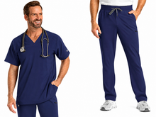 Cargar imagen en el visor de la galería, IRG EPIC  – Top Mens V-Neck 4851 + Pantalón Men's Tapered Leg 9851  – Navy