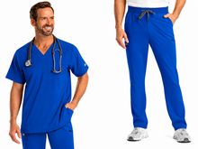 Cargar imagen en el visor de la galería, IRG EPIC  – Top Mens V-Neck 4851 + Pantalón Men's Tapered Leg 9851  – Royal Blue