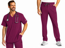 Cargar imagen en el visor de la galería, IRG EPIC  – Top Mens V-Neck 4851 + Pantalón Men's Tapered Leg 9851  – Wine