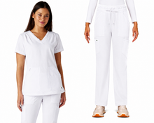 Cargar imagen en el visor de la galería, Koi Solis – Top Sari 1129 + Pantalón Freda Wide 785 – White