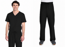 Cargar imagen en el visor de la galería, Cherokee CK WW ORIGINALS ULTRA– Top Unisex V-Neck CK778A  + Pantalón Unisex Mid Rise Drawstring Straight CK280A  - Black