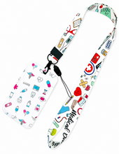 Cargar imagen en el visor de la galería, Lanyard con porta carnet de diseños médicos