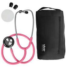 Cargar imagen en el visor de la galería, ESTETOSCOPIO, ACERO INOXIDABLE DE 22" + BOLSA - VIVEHEALTH DMD1017