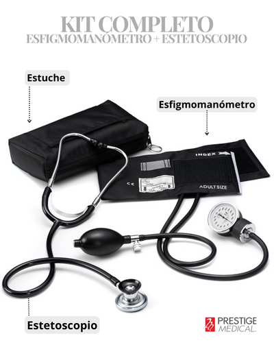 kit completo de esfimomanómetro+estetoscopio-Prestige Medical