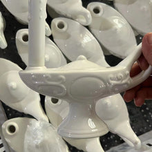 Cargar imagen en el visor de la galería, Lámpara de enfermera LED con base de cerámica blanca