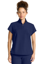 Cargar imagen en el visor de la galería, Healing Hands Quest – Top Partial Zip Stand Collar  HH752 + Pantalón Rise Drawstring Straight HH153 – Navy