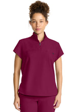 Cargar imagen en el visor de la galería, Healing Hands Quest – Top Partial Zip Stand Collar  HH752 + Pantalón 6-Pocket Flare Leg HH150 – Wine