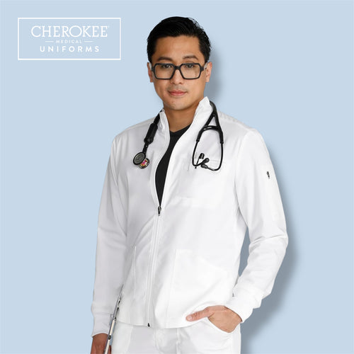Chaqueta médica Cherokee WW320 para hombre.