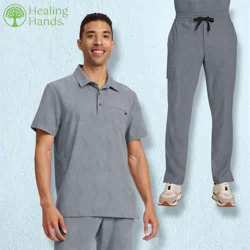 Top Healing Hands cuello polo con bolsillo para hombre HH QUEST