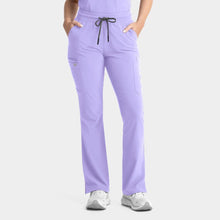 Cargar imagen en el visor de la galería, IRG EPIC  – Top Women's Notched Crew Neck 4802 + Pantalón Women's Yoga Waistband Flare Leg 9813  – Lilac
