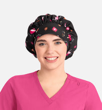 Cargar imagen en el visor de la galería, GORRO QUIRURGICO ESTAMPADO DE DAMA