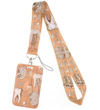 Cargar imagen en el visor de la galería, Lanyard con porta carnet de diseños médicos