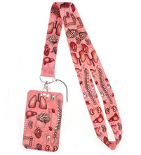 Cargar imagen en el visor de la galería, Lanyard con porta carnet de diseños médicos