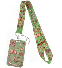 Cargar imagen en el visor de la galería, Lanyard con porta carnet de diseños médicos