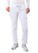 Cargar imagen en el visor de la galería, Adar Addition– Top Modern V-Neck A6008 + Pantalón Peace A6104 – White