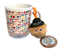 Cargar imagen en el visor de la galería, Taza artística con llavero de cafeína - GIANTmicrobes