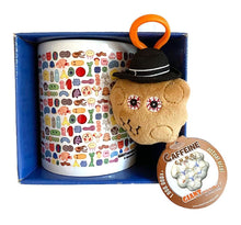 Cargar imagen en el visor de la galería, Taza artística con llavero de cafeína - GIANTmicrobes