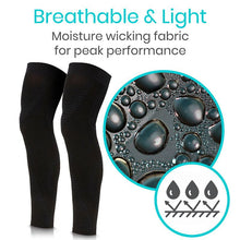 Cargar imagen en el visor de la galería, Manga de compresión de pierna negra