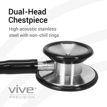 Cargar imagen en el visor de la galería, ESTETOSCOPIO, ACERO INOXIDABLE DE 22" + BOLSA - VIVEHEALTH DMD1017