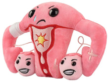 Cargar imagen en el visor de la galería, Peluche de Útero con síndrome premenstrual - GIANTmicrobes