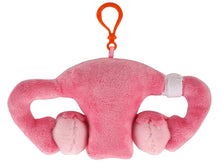 Cargar imagen en el visor de la galería, Llavero de útero con síndrome premenstrual - GIANTmicrobes
